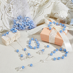 30Pcs Acrylic & Brass Chains Pendant Decorations&nbsp;HJEW-FH00095