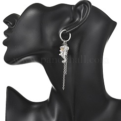 2Pairs 2 Styles Natural Freshwater Shell & 304 Stainless Steel Pendants Dangle Earrings for Women&nbsp;EJEW-JE07140