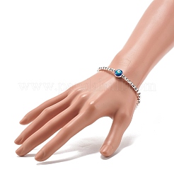 Synthetic Hematite Beads Energy Stretch Bracelet for Teen Girl Women&nbsp;BJEW-JB07033-01