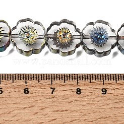 Electroplated Transparent Glass Beads Strands&nbsp;GL-CBA98F0-05A