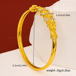 Zinc Alloy & Rhinestone Bangles for Women&nbsp;FS-WG30B20-01