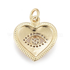 Brass Micro Pave Cubic Zirconia Pendants&nbsp;LS-KK-O126-05G-01