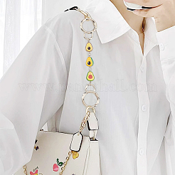 Avocado Alloy Enamel Link Purse Strap Extenders&nbsp;AJEW-AB00070-02