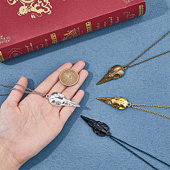 4Pcs 4 Colors Alloy Pendant Necklaces Set&nbsp;NJEW-FI0001-53