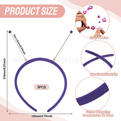 Cloth and Plastic Hair Bands&nbsp;OHAR-TAC0020-01F