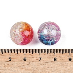 Transparent Crackle Resin Beads&nbsp;RESI-C070-15