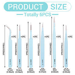 201 Stainless Steel Beading Tweezers Sets&nbsp;TOOL-TA0001-15C