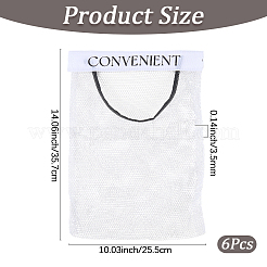 6Pcs Polyester Hanging Storage Bags with Hook and Loop Fastener&nbsp;AJEW-CN0006-68