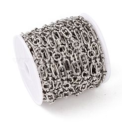 Tarnish Resistant 304 Stainless Steel Ring and Oval Link Chains&nbsp;CHS-E023-04P