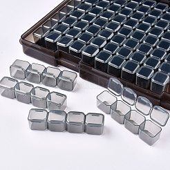 124 Grids Polypropylene(PP) Craft Organizer Case Storage Box&nbsp;CON-K004-08
