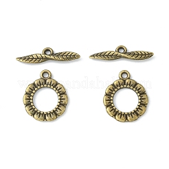 Tibetan Style Toggle Clasps&nbsp;X-MLF11359Y-NF