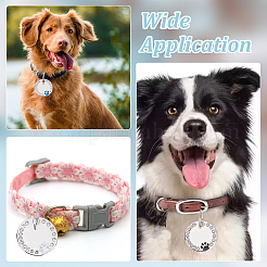 6Pcs 6 Colors Zine Alloy Rhinestone Pet Pendant Tag&nbsp;AJEW-WR0002-63