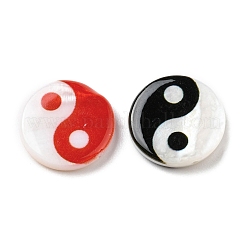 Printed Natural Freshwater Shell Beads&nbsp;SHEL-R129-07C