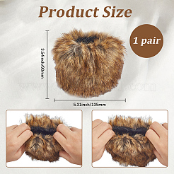 1 Pair Women Velvet Cuffs Oversleeve Arm Gloves&nbsp;AJEW-CY0002-21A