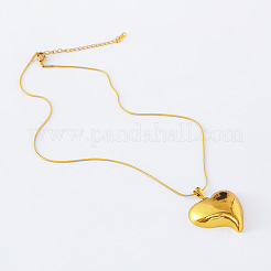 3Pcs European Luxury Stainless Steel 3D Heart Pendant Necklaces for Women&nbsp;UL4801