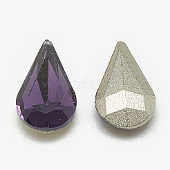 Pointed Back Glass Rhinestone Cabochons&nbsp;RGLA-T082-5x8mm-16