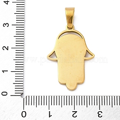 304 Stainless Steel Rhinestone Pendants&nbsp;STAS-S163-29G-01