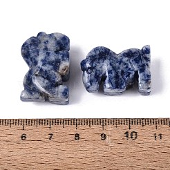 Natural Blue Spot Jasper Horse Figurine&nbsp;DJEW-N005-01I