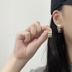 Rectangle Alloy Dangle Stud Earrings&nbsp;FS-WGA7275-01