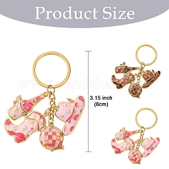 Cowboy Style Alloy Enamel Keychain&nbsp;KEYC-YW00148-01