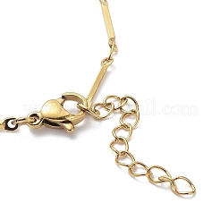 Ion Plating(IP) 304 Stainless Steel Bar Link Chain Bracelets&nbsp;BJEW-K226-10G
