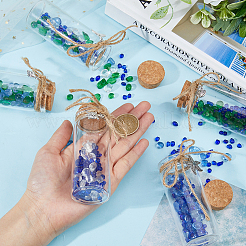 Glass Bead in Transparent Glass Bottle Display Decorations&nbsp;AJEW-AB00172