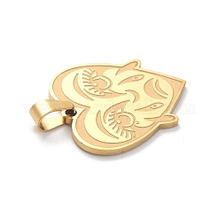 201 Stainless Steel Pendants&nbsp;STAS-C062-08G