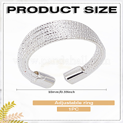 1Pc Zinc Alloy Cuff Ring&nbsp;RJEW-LP0008-11
