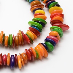 Natural Freshwater Shell Beads Strands&nbsp;X-SHEL-E355-15