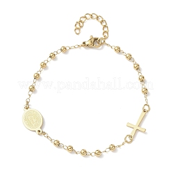 Religion 304 Stainless Steel Link Bracelets&nbsp;BJEW-F524-05B-G