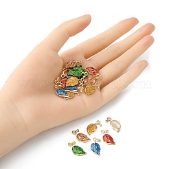 20Pcs 5 Colors Alloy Enamel Pendants&nbsp;ENAM-YW0003-14