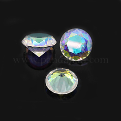 Cubic Zirconia Pointed Back Cabochons&nbsp;ZIRC-H108-11A-001AB