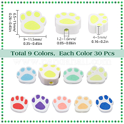 270Pcs 9 Style Handmade Polymer Clay Beads&nbsp;CLAY-SC0002-32