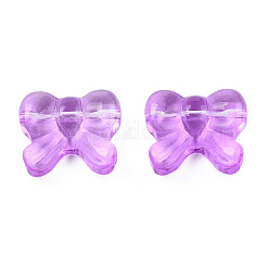 Transparent Spray Painted Glass Beads&nbsp;LS-GLAA-N035-025-C01