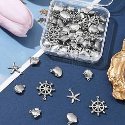60Pcs 5 Styles Stainless Steel Charms&nbsp;STAS-FS0001-46