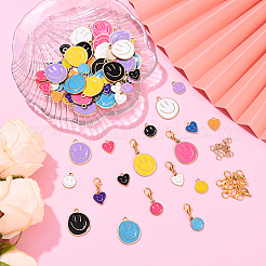 DIY Smiling Face Pendant Decorations Making Kit&nbsp;DIY-YW0017-56