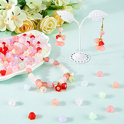 600Pcs Transparent Acrylic Bead Caps&nbsp;FACR-SP0001-01