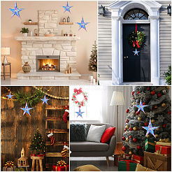 3Pcs 3 Styles Plastic Star Pendant Decorations&nbsp;DIY-GF0011-70