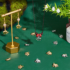 30Pcs 2 Colors Brass Pendants&nbsp;KK-PH0006-27