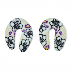 Handmade Polymer Clay Pendants&nbsp;CLAY-N010-047