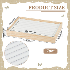 Wooden Finger Ring Display Tray&nbsp;RDIS-WH0009-026A