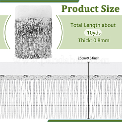 Polyester Fringe Lace Trim&nbsp;DIY-WH0671-008C