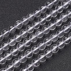 Natural Grade A Quartz Crystal Beads Strands&nbsp;GSR6mmA039