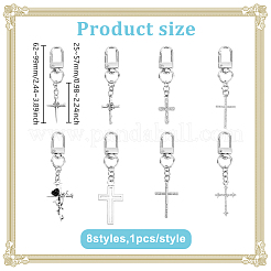 Gothic Cross Alloy Pendant Decoration&nbsp;HJEW-GO00066