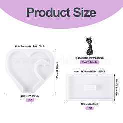 1 Set Heart Photo Frame Silicone Molds&nbsp;DIY-TA0014-77