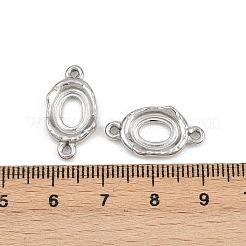 304 Stainless Steel Connector Cabochon Settings&nbsp;STAS-L303-29P
