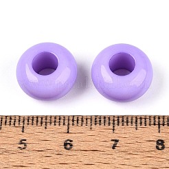 Opaque Acrylic European Large Hole Beads&nbsp;SACR-N019-03F