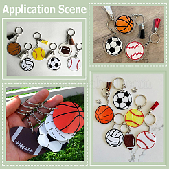 DIY Sports Ball Keychain Making Kits&nbsp;DIY-SP0007-37