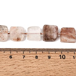 Natural Black Gold Rutilated Quartz Beads Strands&nbsp;GG-CBA4808-E01-01