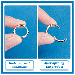 4Pairs 4 Styles Brass Huggie Hoop Earrings&nbsp;EJEW-PH0001-28P